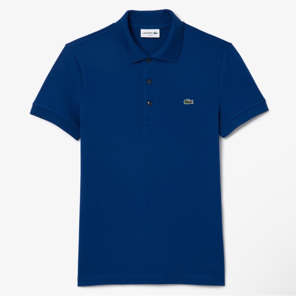 LACOSTE Polo Slim Fit, Yellow, Size L, NWOT